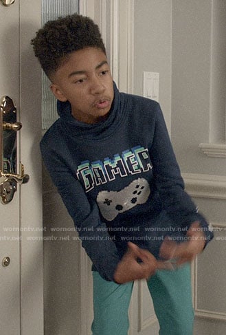 Jack’s Gamer graphic sweatshirt on Black-ish