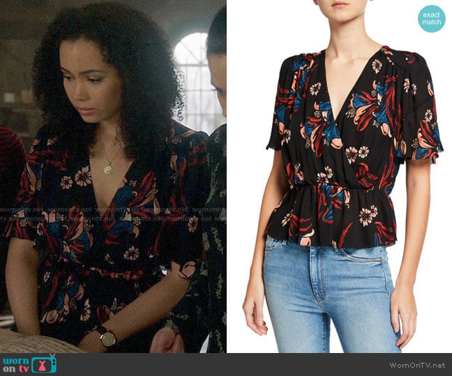 Joie Bisma Top worn by Macy Vaughn (Madeleine Mantock) on Charmed