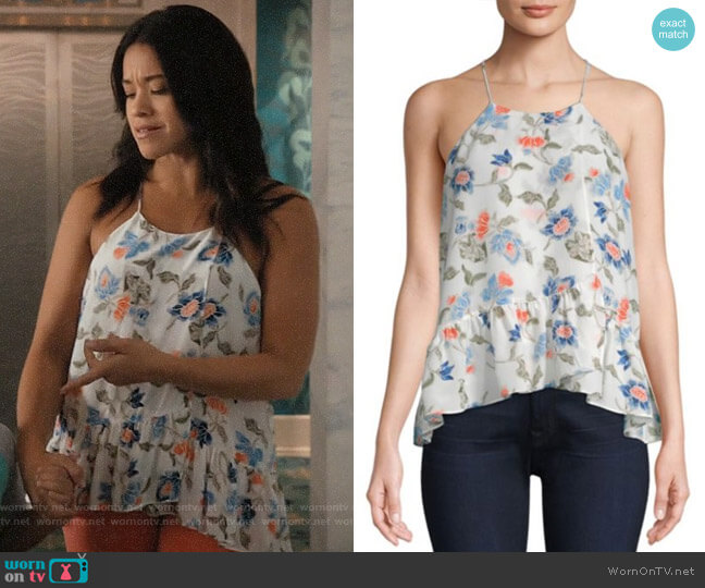 Joie Derwen Top worn by Jane Villanueva (Gina Rodriguez) on Jane the Virgin