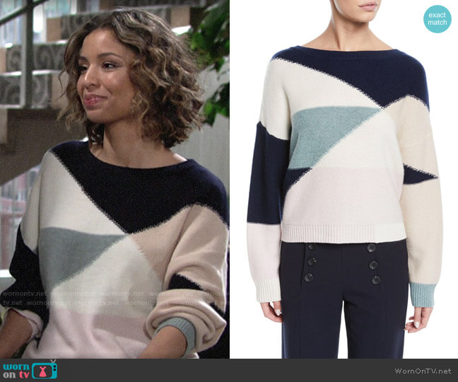 Joie megu hot sale colorblock sweater