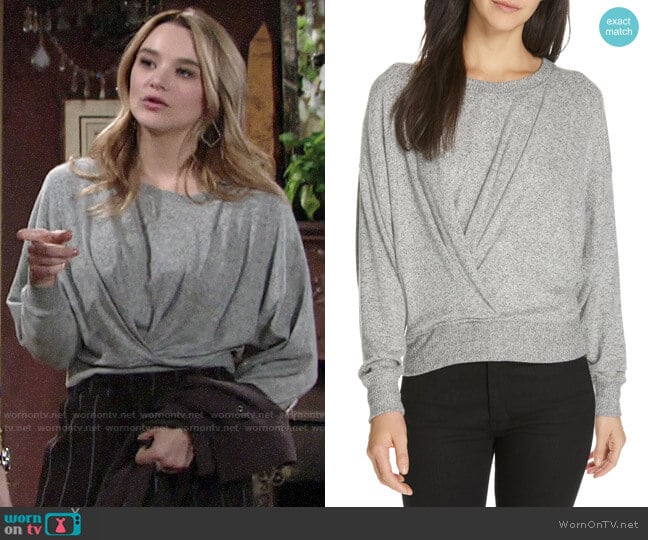 Joie Yerrick Sweater worn by Summer Newman (Hunter King) on The Young and the Restless