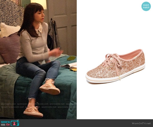 Keds x Kate Spade Champion Glitter Sneaker worn by Molly (Lauren Lindsey Donzis) on No Good Nick