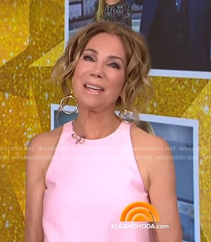 Kathie’s pink sleeveless dress on Today