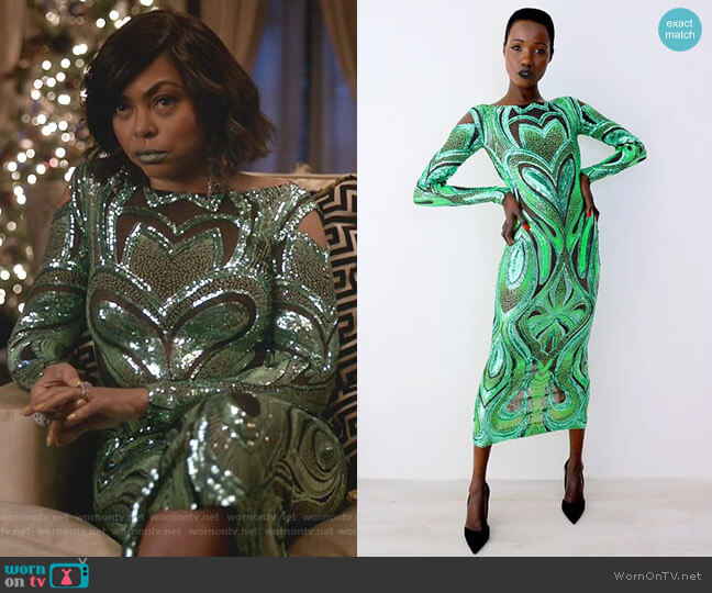 Love Dress by Marc Bouwer worn by Cookie Lyon (Taraji P. Henson) on Empire