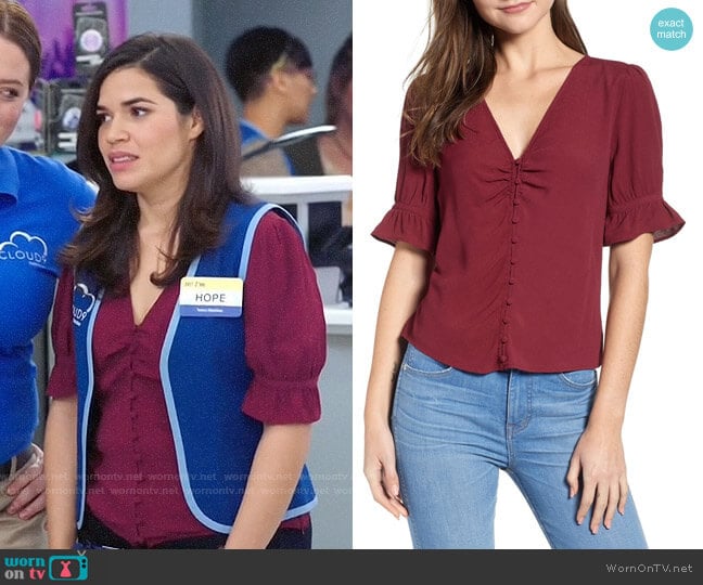 Madewell Daylight Top worn by Amy (America Ferrera) on Superstore