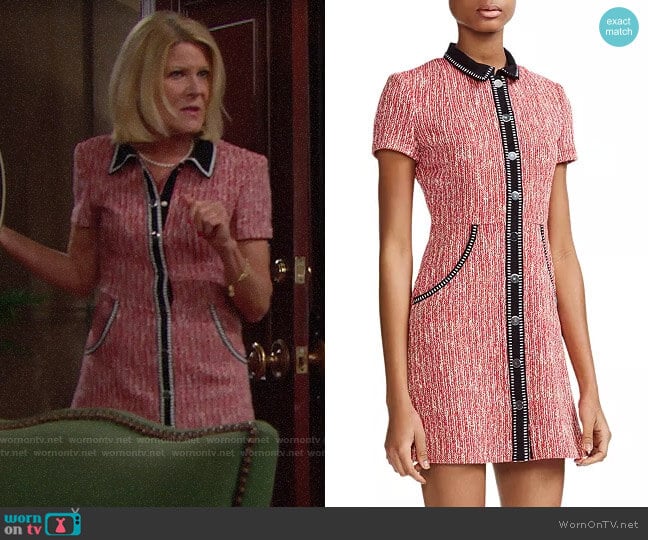 Maje Renati Dress worn by Pamela Douglas (Alley Mills) on The Bold and the Beautiful