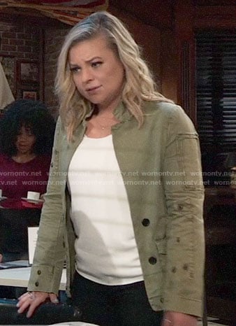 Maxie’s army jacket on General Hospital