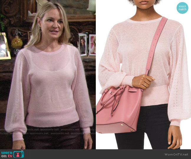 WornOnTV: Sharon’s pink balloon sleeve sweater on The Young and the ...