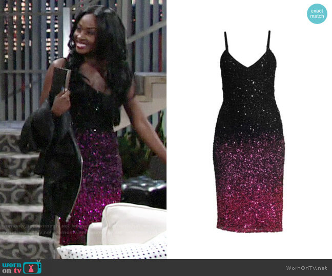 Parker Black Faith Dress worn by Ana Hamilton (Loren Lott) on The Young and the Restless