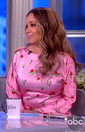 Sunny's pink floral dress on The View