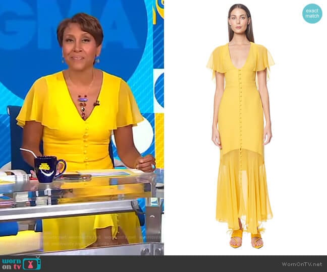 Victoria Dress by Prabal Gurung worn by Robin Roberts on Good Morning America