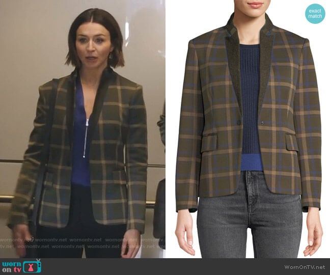 Naomi Blazer by Rag & Bone worn by Amelia Shepherd (Caterina Scorsone) on Greys Anatomy