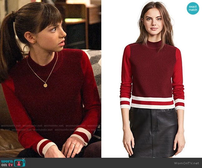 Rag & Bone Dean Sweater worn by Molly (Lauren Lindsey Donzis) on No Good Nick