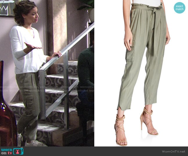 Ramy Brook Allyn Pants worn by Elena Dawson (Brytni Sarpy) on The Young and the Restless