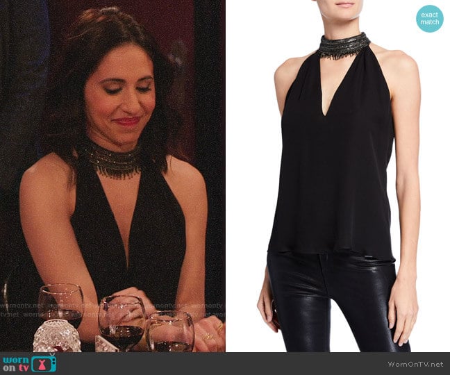 Ramy Brook Raelyn Top worn by Valencia Perez (Gabrielle Ruiz) on Crazy Ex-Girlfriend