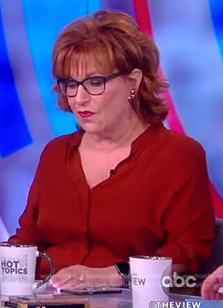 Joy’s red blouse on The View