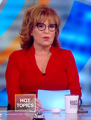 Joy’s red blouse on The View