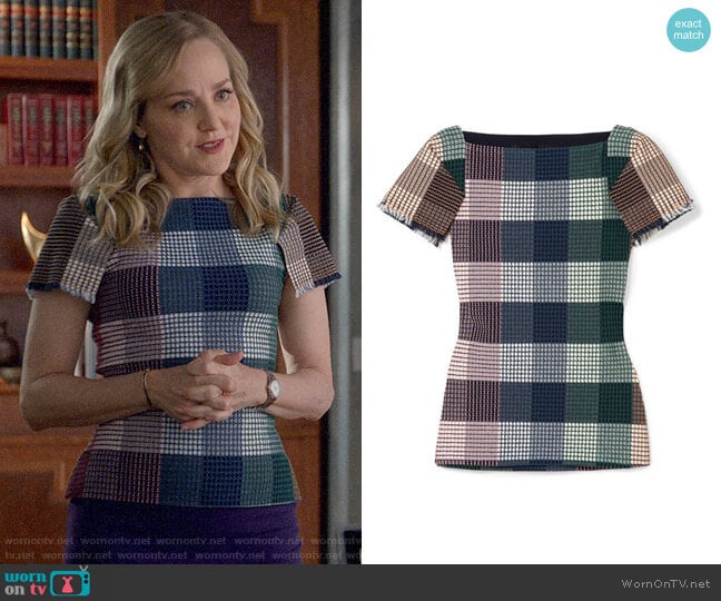 Roland Mouret Clarke Top worn by Marissa Morgan (Geneva Carr) on Bull