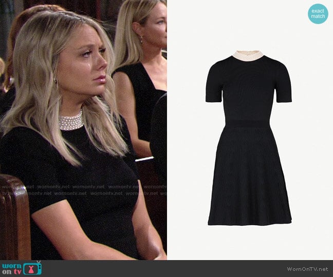 Sandro High Neck Dress worn by Abby Newman (Melissa Ordway) on The Young and the Restless