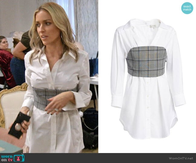 Sea Plaid Corset Top worn by Kristin Cavallari on Very Cavallari