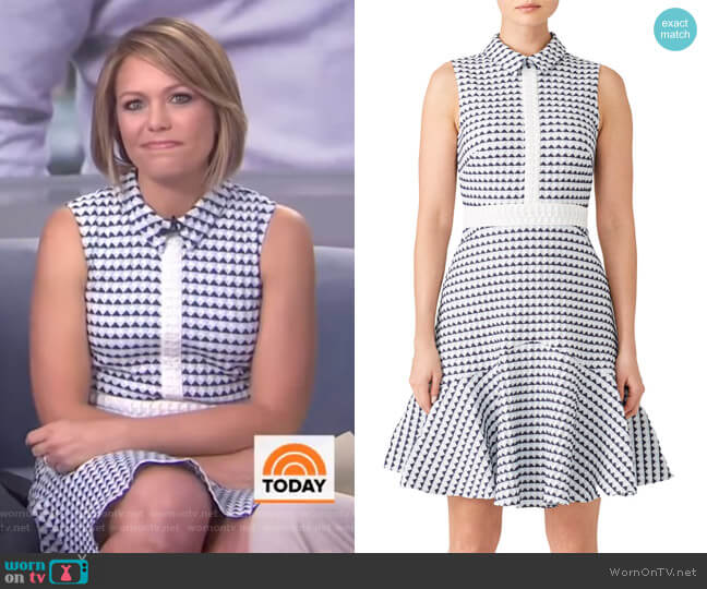 WornOnTV: Dylan’s geometric print sleeveless dress on Today | Dylan ...