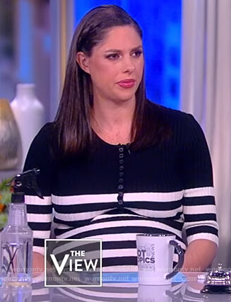 Abby’s striped midi dress on The View