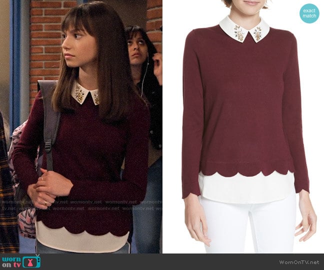 Ted Baker Suzaine Sweater worn by Molly (Lauren Lindsey Donzis) on No Good Nick