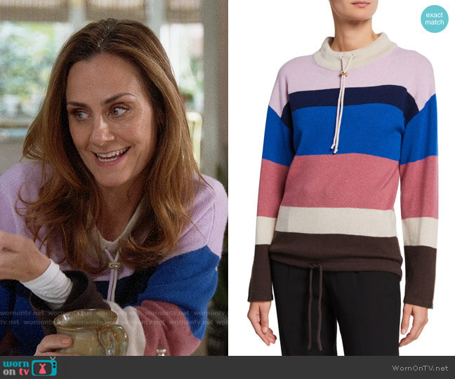 Maya’s striped sweater on Splitting Up Together