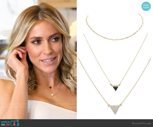 Uncommon James Better on You, Stormy, and Houston Station Necklace worn by Kristin Cavallari on Very Cavallari