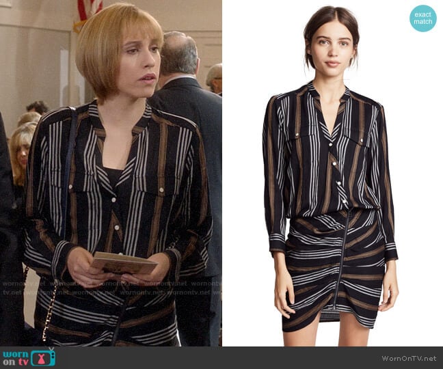 Catherine’s striped shirtdress on Veep