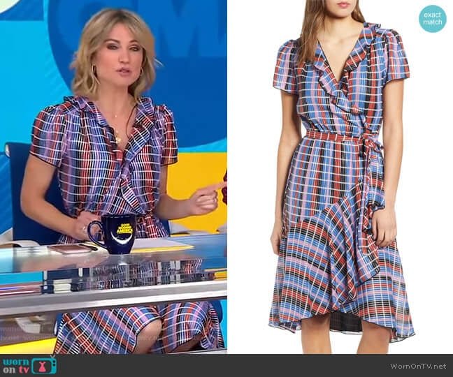 Sutton Dress by Wayf worn by Amy Robach on Good Morning America