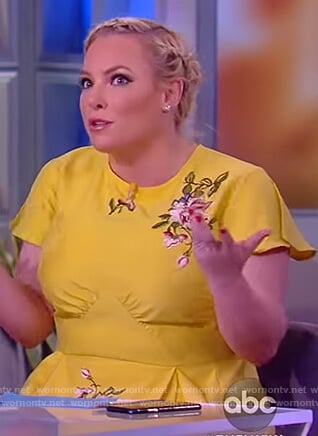 Meghan’s yellow floral midi dress on The View
