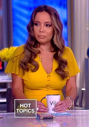 WornOnTV: Sunny’s yellow button down dress on The View | Sunny Hostin ...