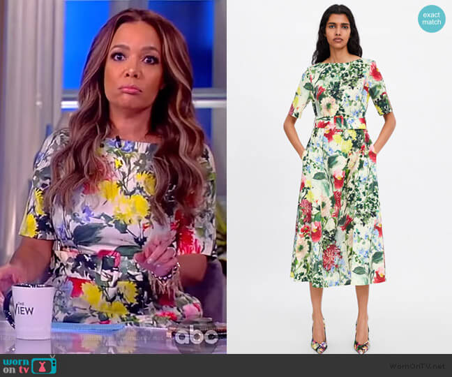 WornOnTV: Sunny’s floral belted dress on The View | Sunny Hostin ...