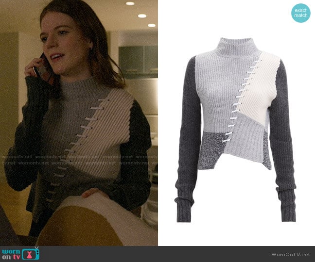 Zoe Jordan Kelly Laced Sweater worn by Maia Rindell (Rose Leslie) on The Good Fight