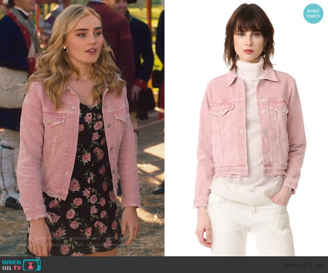 Pop Denim Jacket by AMO worn by Taylor Otto (Meg Donnelly) on American Housewife