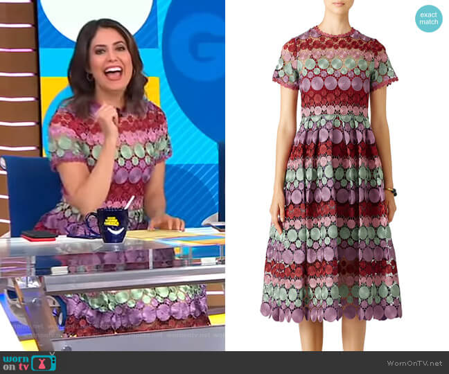 Multicolor Daniella Dress by Alexis worn by Cecilia Vega on Good Morning America