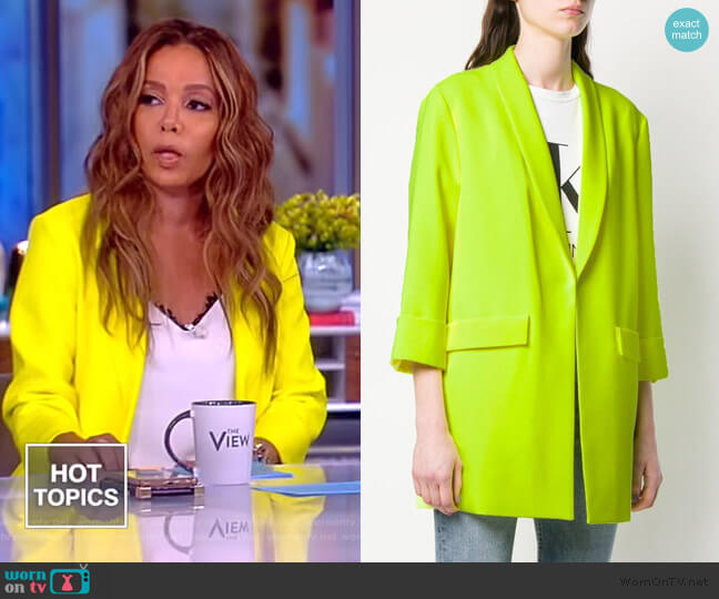 Oversized Blazer by Alice + Olivia worn by Sunny Hostin on The View