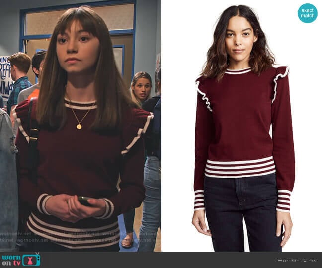 Allegiance Knit by The Fifth Label worn by Molly (Lauren Lindsey Donzis) on No Good Nick