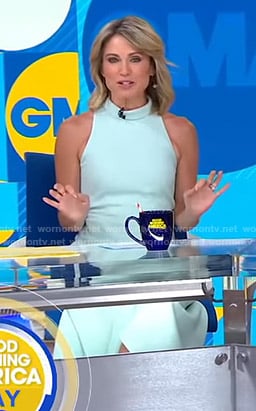 Amy’s mint green sleeveless dress on Good Morning America