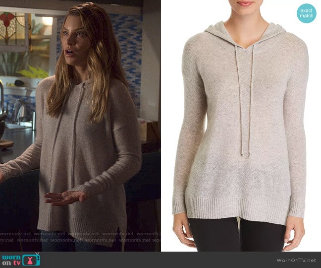 Long Cashmere Hooded Sweater by C by Bloomingdales worn by Chloe Decker (Lauren German) on Lucifer