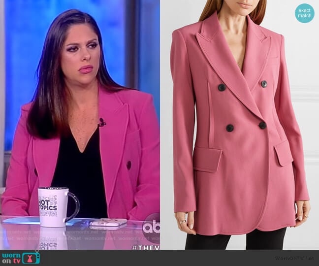 WornOnTV: Abby’s pink double breasted blazer on The View | Abby ...