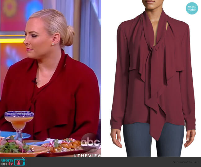 Jurnee Blouse by Elie Tahari worn by Sunny Hostin on The View