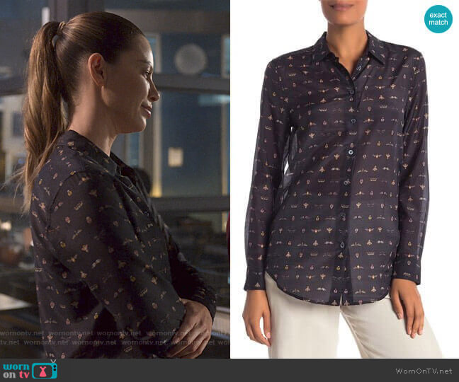 Essential Button Up Blouse by Equipment worn by Chloe Decker (Lauren German) on Lucifer