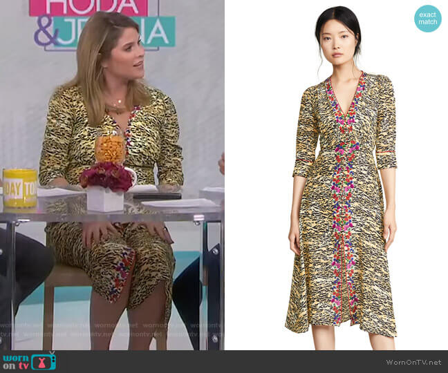 Eve Dress by Saloni worn by Jenna Bush Hager on Today