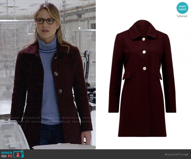 Ever New Ellie Dolly Coat worn by Kara Danvers (Melissa Benoist) on Supergirl