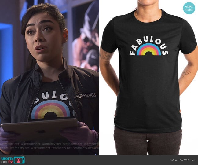 Fabulous Tee by Missaire Julieny  at Threadless worn by Ella Lopez (Aimee Garcia) on Lucifer