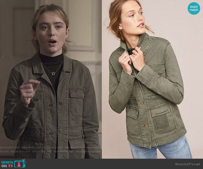 Field Jacket by Anthropologie worn by Allie Pressman (Kathryn Newton) on The Society