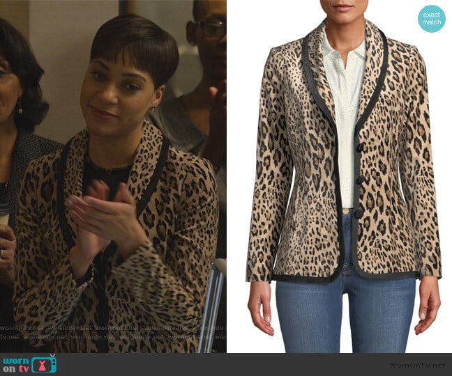 WornOnTV: Lucca’s leopard print blazer on The Good Fight | Cush Jumbo ...