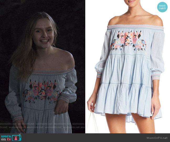 Sunbeams Minidress by Free People worn by Elle (Olivia DeJone) on The Society